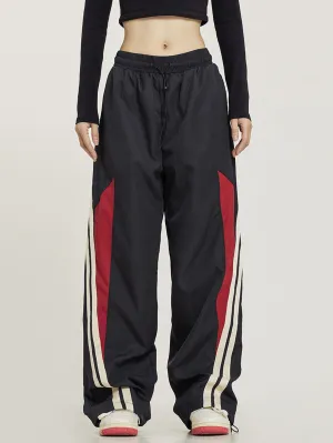 oversize pants with stitching lines-D31 | Inspanda