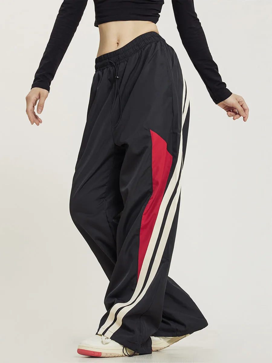 oversize pants with stitching lines-D31 | Inspanda