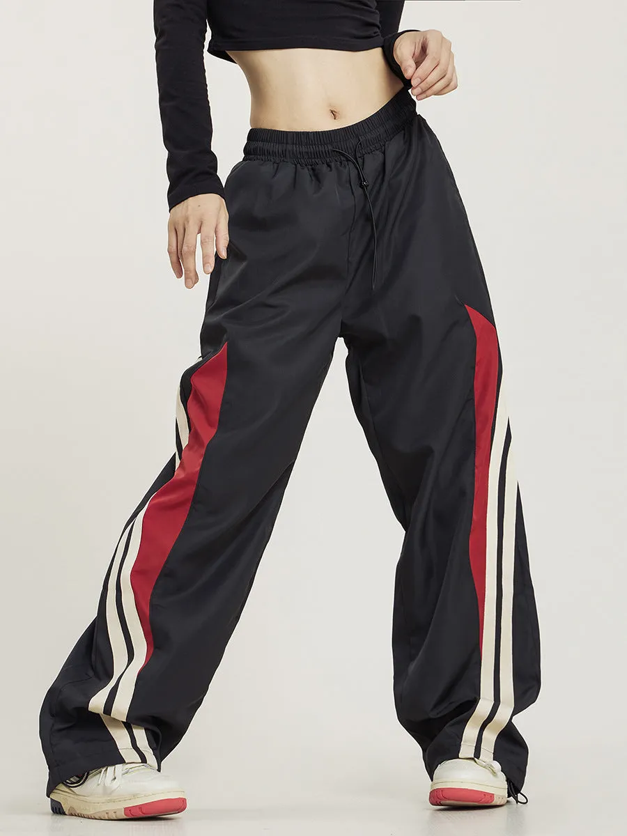 oversize pants with stitching lines-D31 | Inspanda