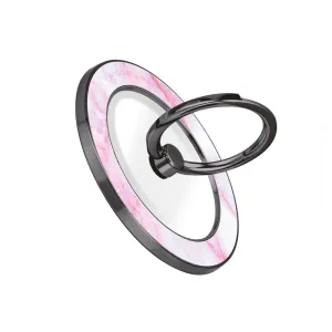 Pink White - Black MagSafe Phone Grip and Ring Holder Stand