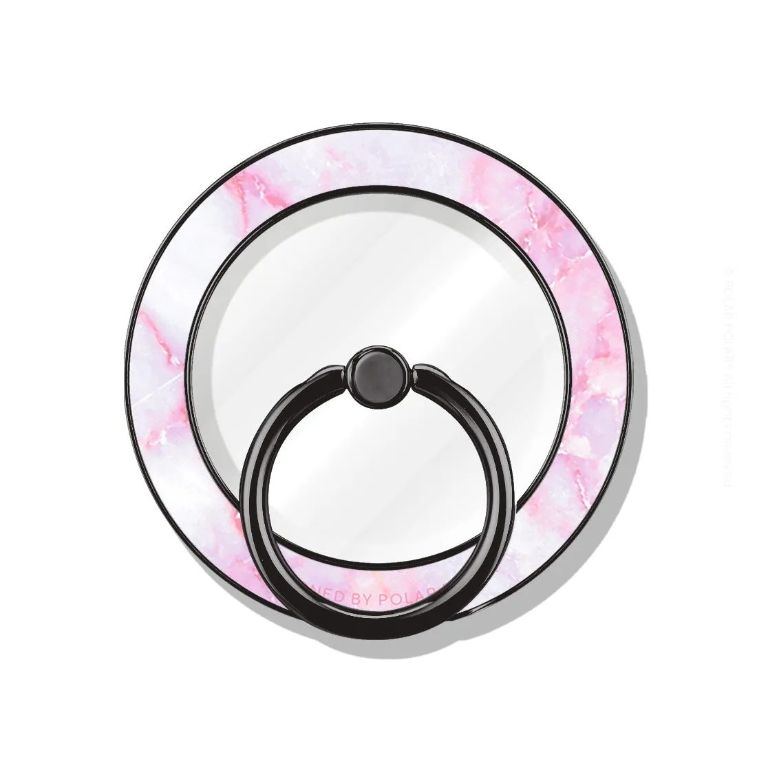 Pink White - Black MagSafe Phone Grip and Ring Holder Stand