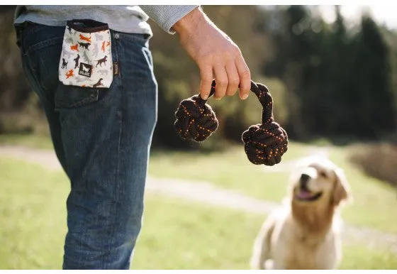 P.L.A.Y Pet Barbell Rope Dog Toy, Small/Large