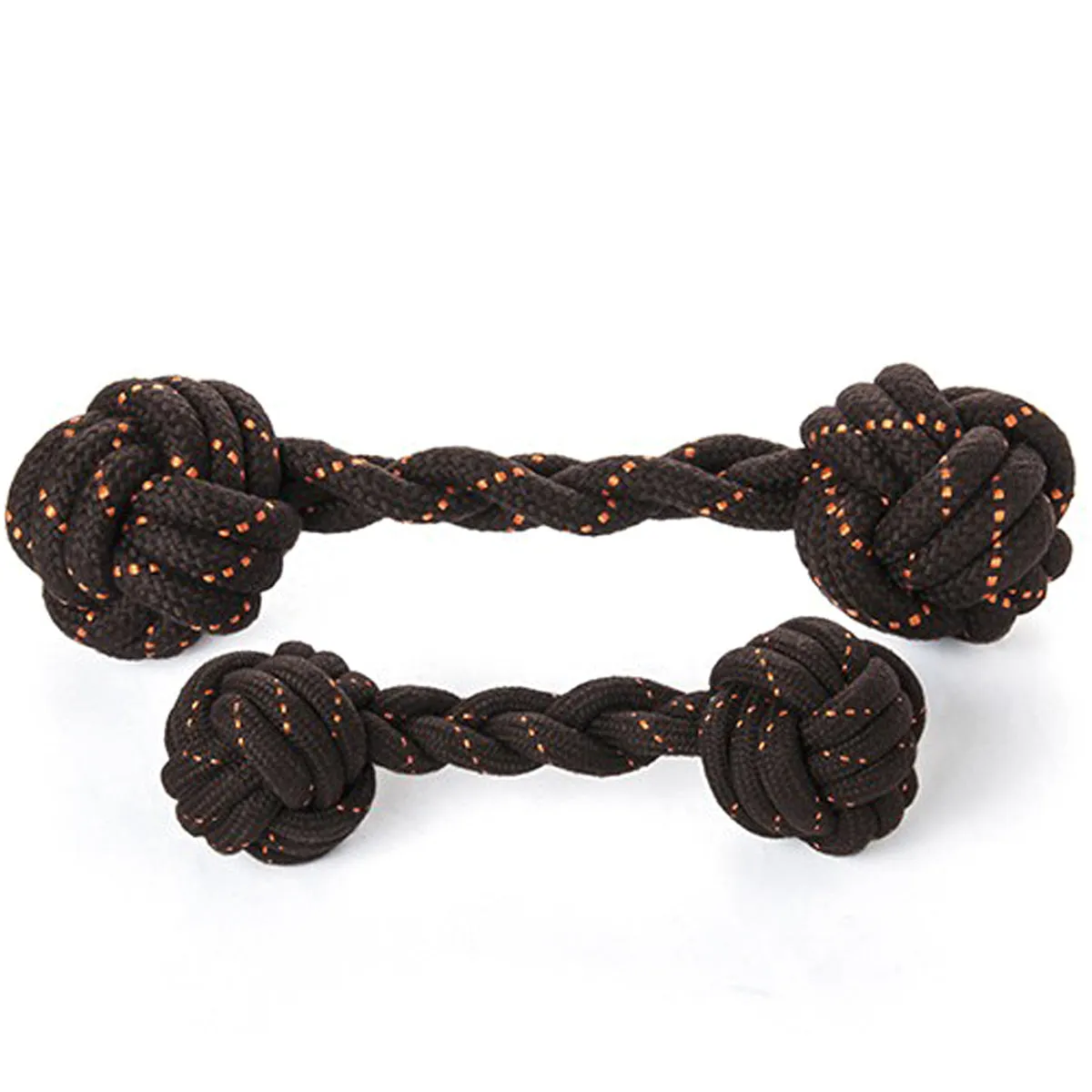 P.L.A.Y Pet Barbell Rope Dog Toy, Small/Large