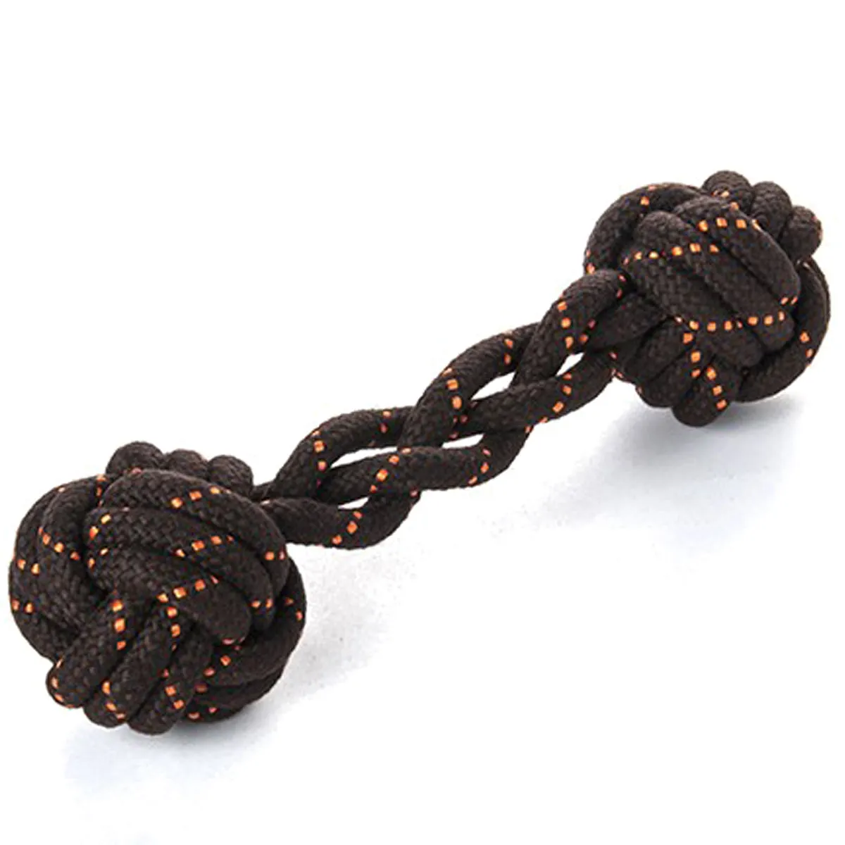 P.L.A.Y Pet Barbell Rope Dog Toy, Small/Large