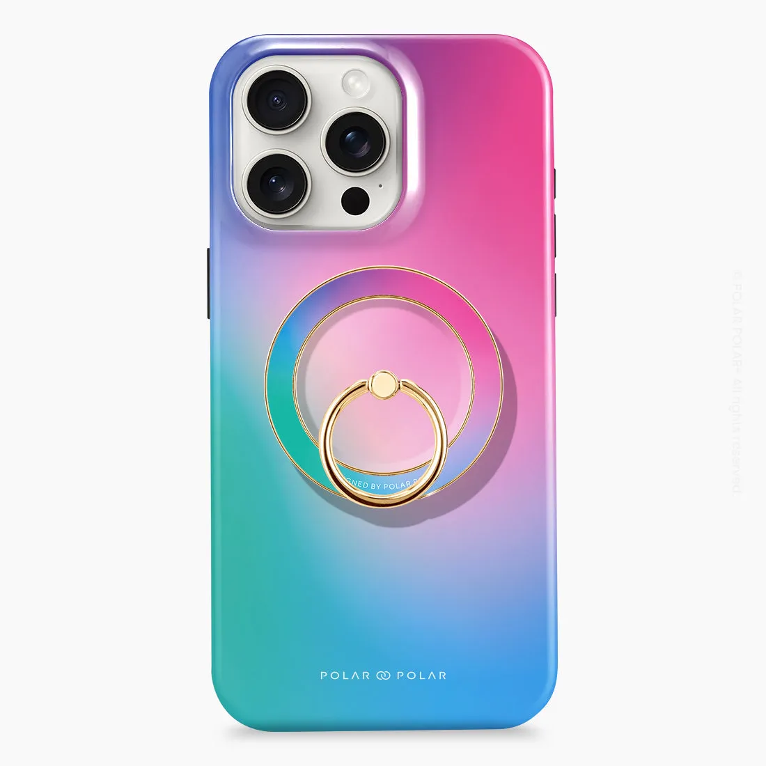 Polar Light - Golden MagSafe Phone Grip and Ring Holder Stand