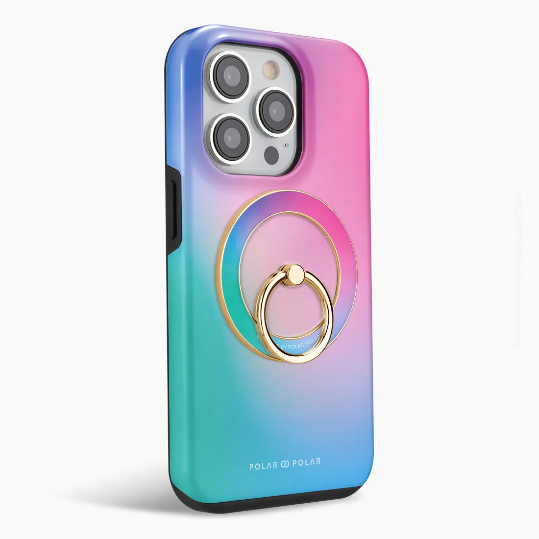 Polar Light - Golden MagSafe Phone Grip and Ring Holder Stand