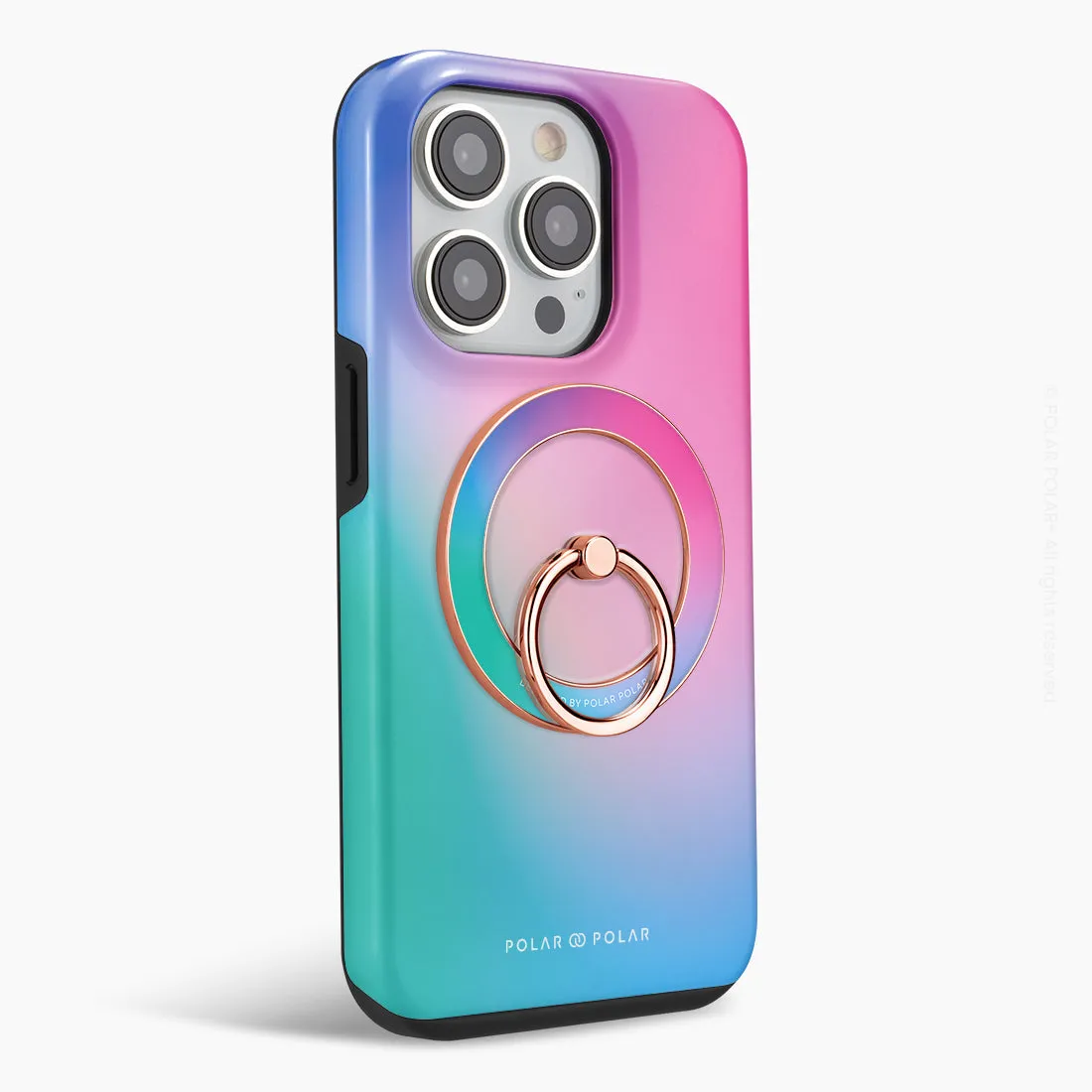 Polar Light - Rose Gold MagSafe Phone Grip and Ring Holder Stand