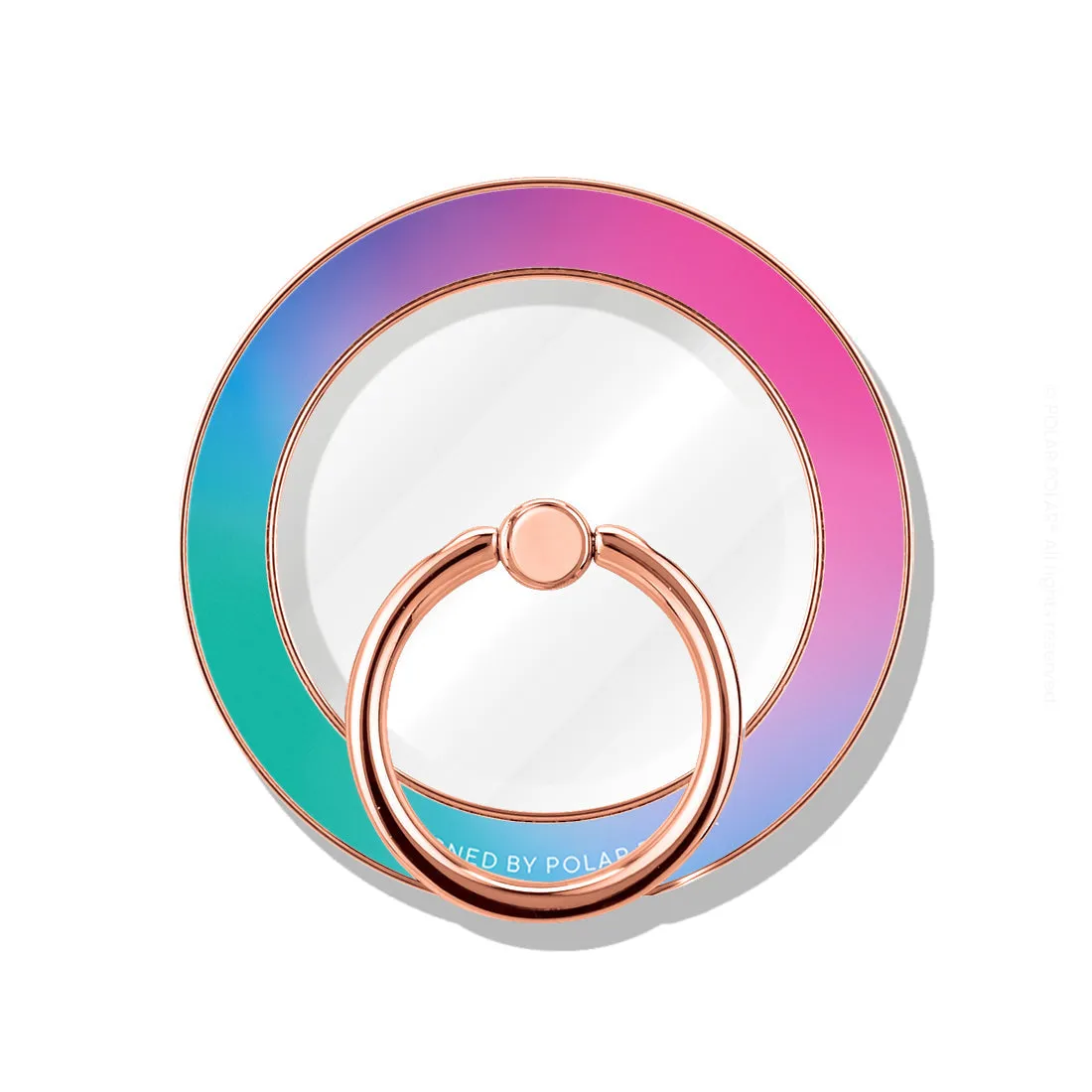 Polar Light - Rose Gold MagSafe Phone Grip and Ring Holder Stand