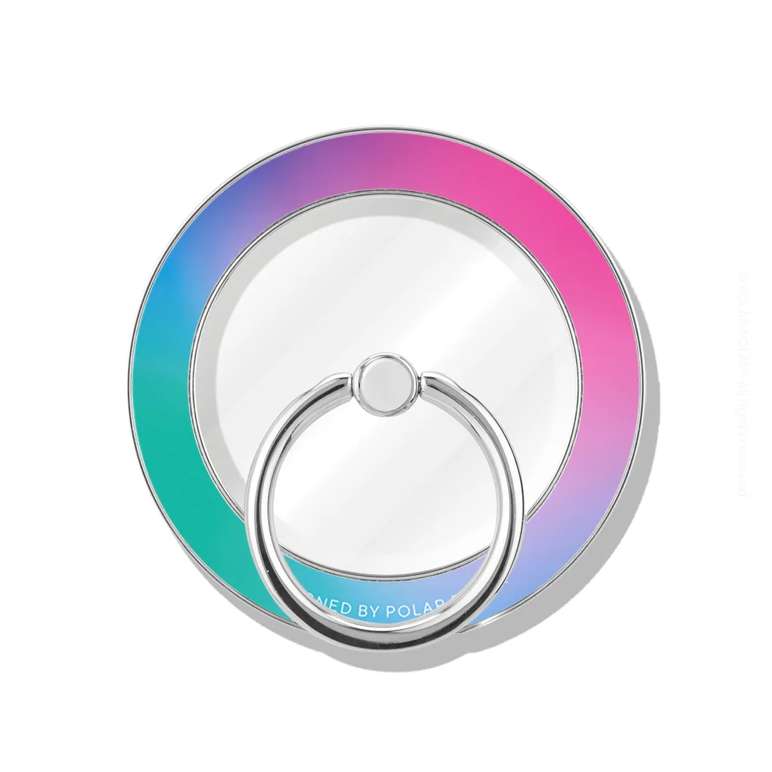 Polar Light - Silver MagSafe Phone Grip and Ring Holder Stand