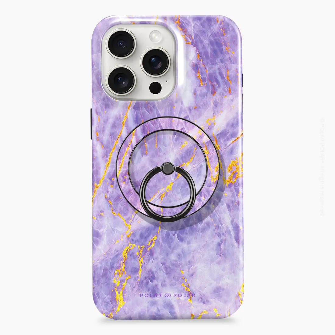 Princess Purple - Black MagSafe Phone Grip and Ring Holder Stand