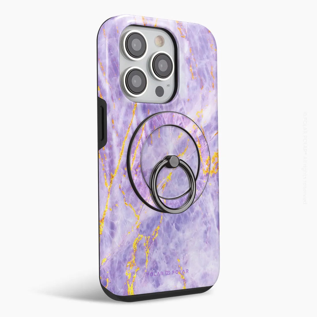 Princess Purple - Black MagSafe Phone Grip and Ring Holder Stand