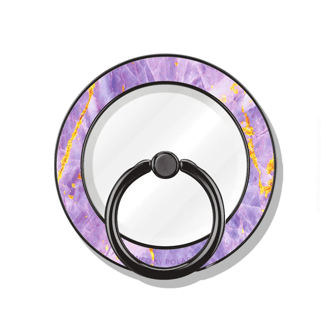 Princess Purple - Black MagSafe Phone Grip and Ring Holder Stand