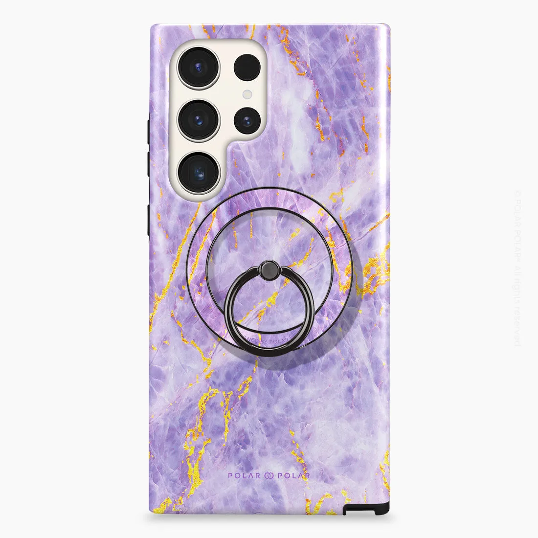 Princess Purple - Black MagSafe Phone Grip and Ring Holder Stand