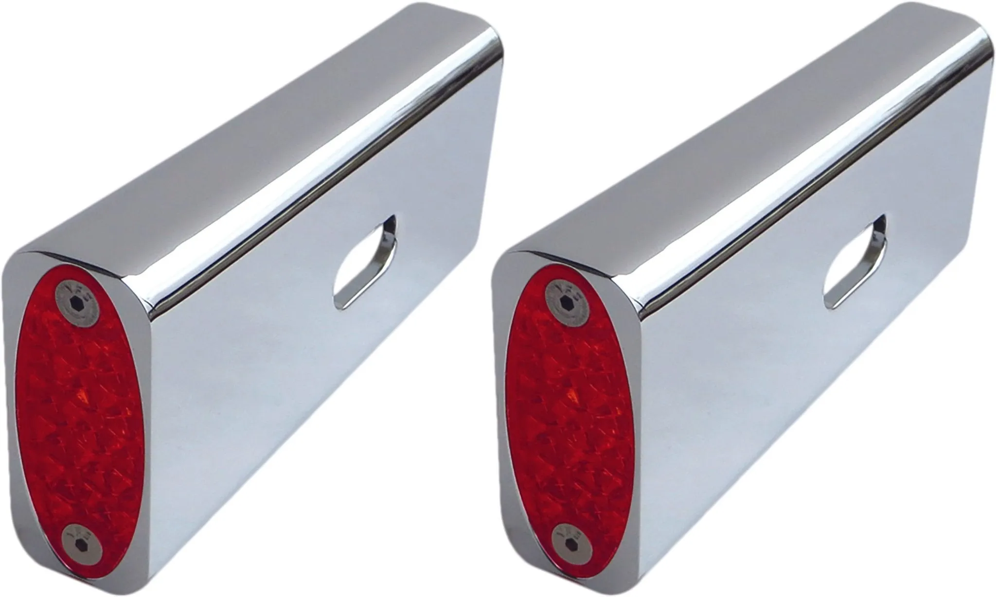 Pro-One Performance 909105R Fender Strut Marker Light - Red LED - Chrome