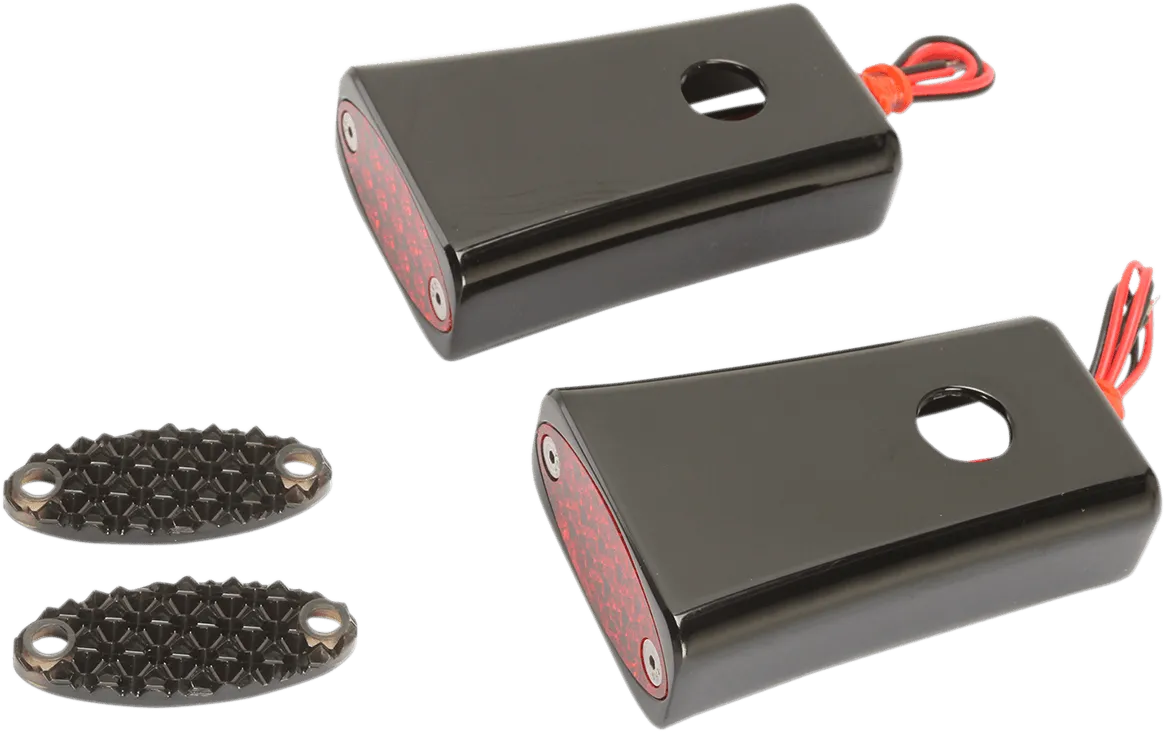 Pro-One Performance 909106BR Fender Strut Marker Light - Red LED - Black