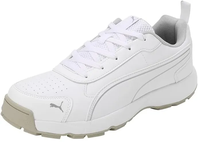 Puma Classicat 10780707 Cricket Rubber Shoes White Silver