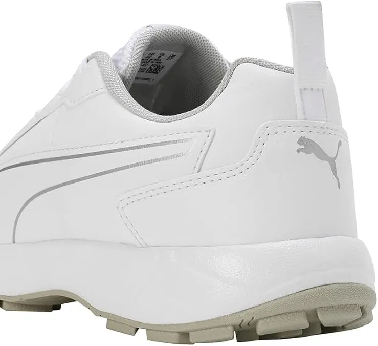 Puma Classicat 10780707 Cricket Rubber Shoes White Silver
