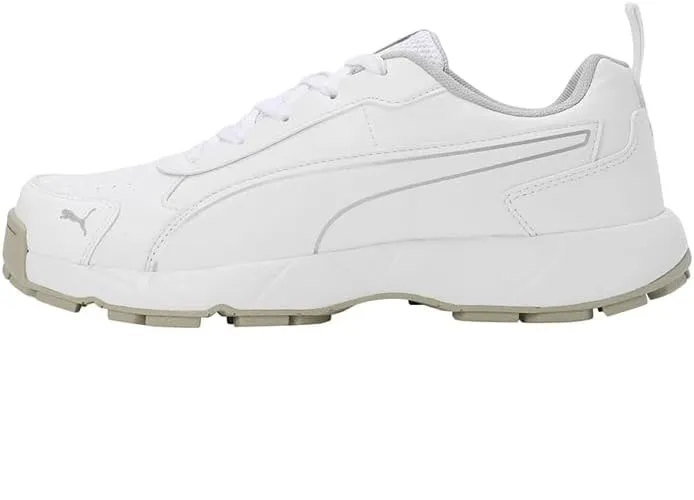 Puma Classicat 10780707 Cricket Rubber Shoes White Silver