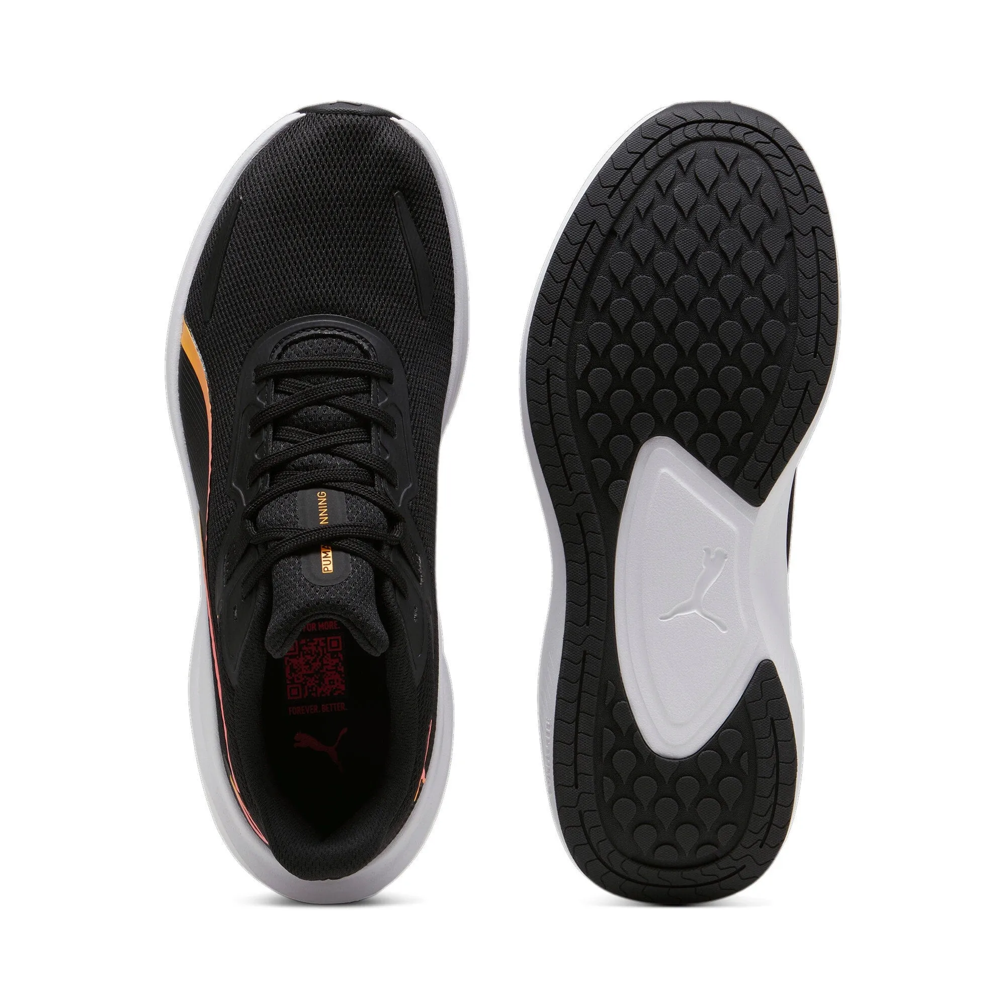 Puma Skyrocket Lite Unisex Running Shoe - Black/Sun Stream
