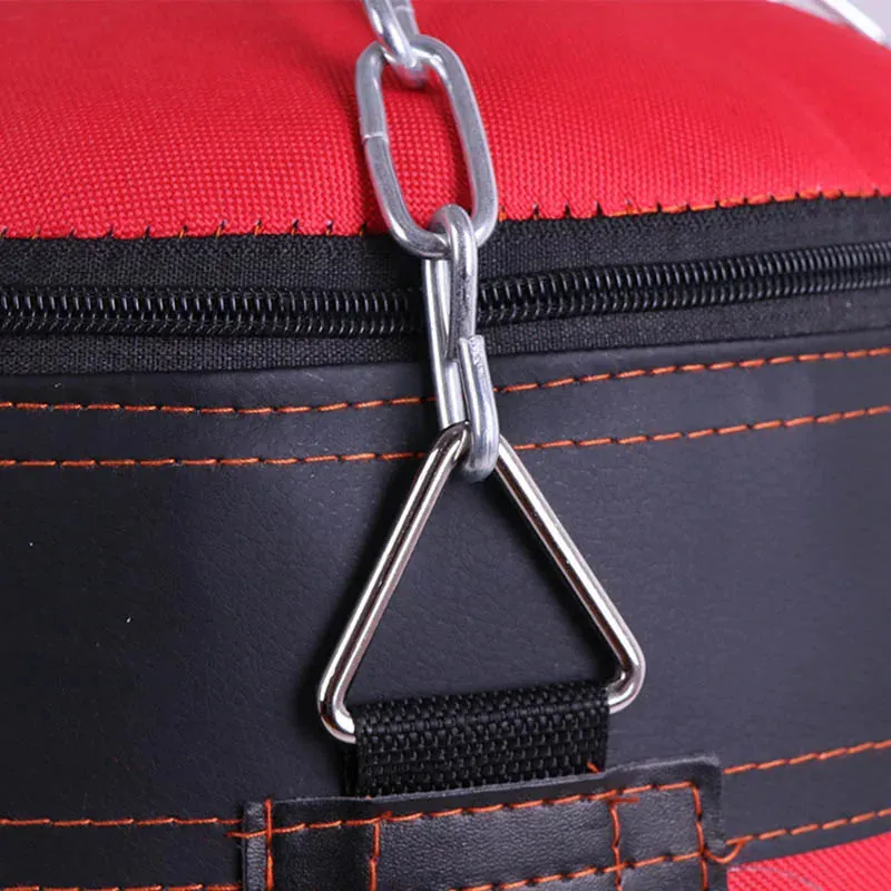 Punching Sandbag Durable Boxing Heavy Punch Bag with Metal Chain Hook Carabiner