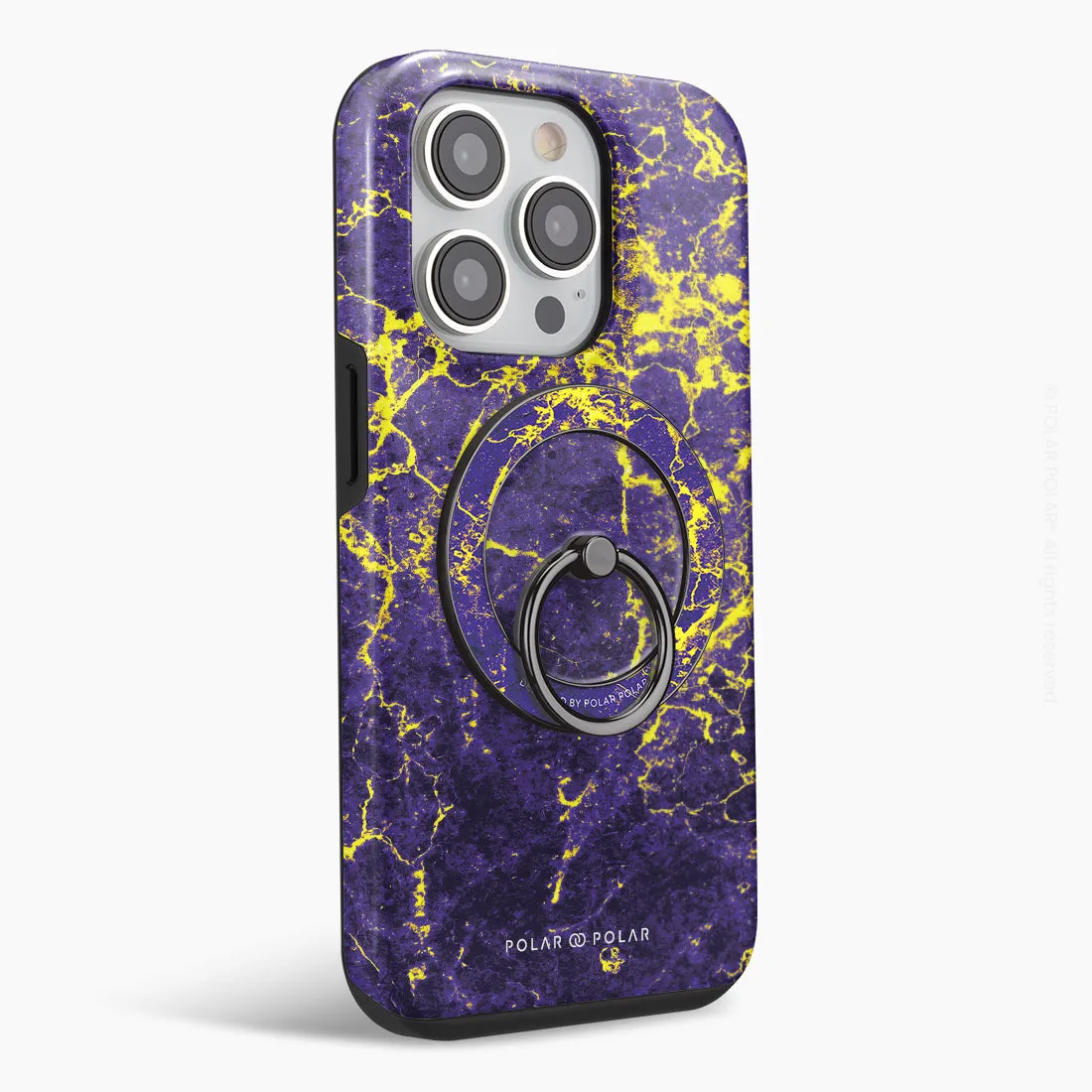 Purple Night - Black MagSafe Phone Grip and Ring Holder Stand