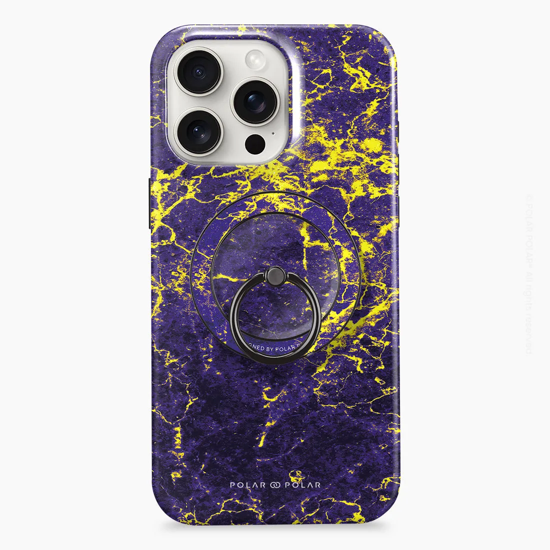 Purple Night - Black MagSafe Phone Grip and Ring Holder Stand