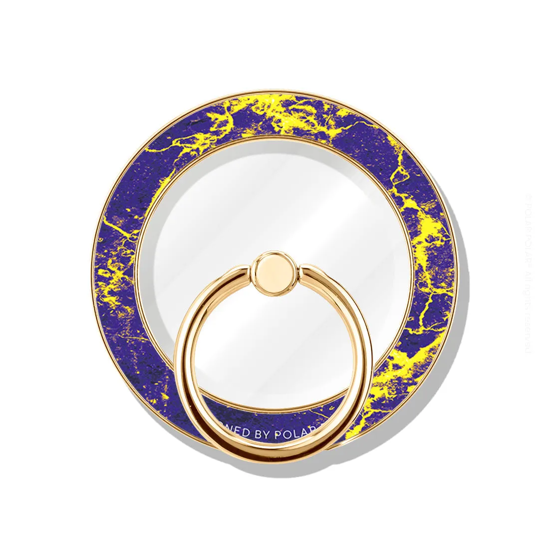 Purple Night - Golden MagSafe Phone Grip and Ring Holder Stand