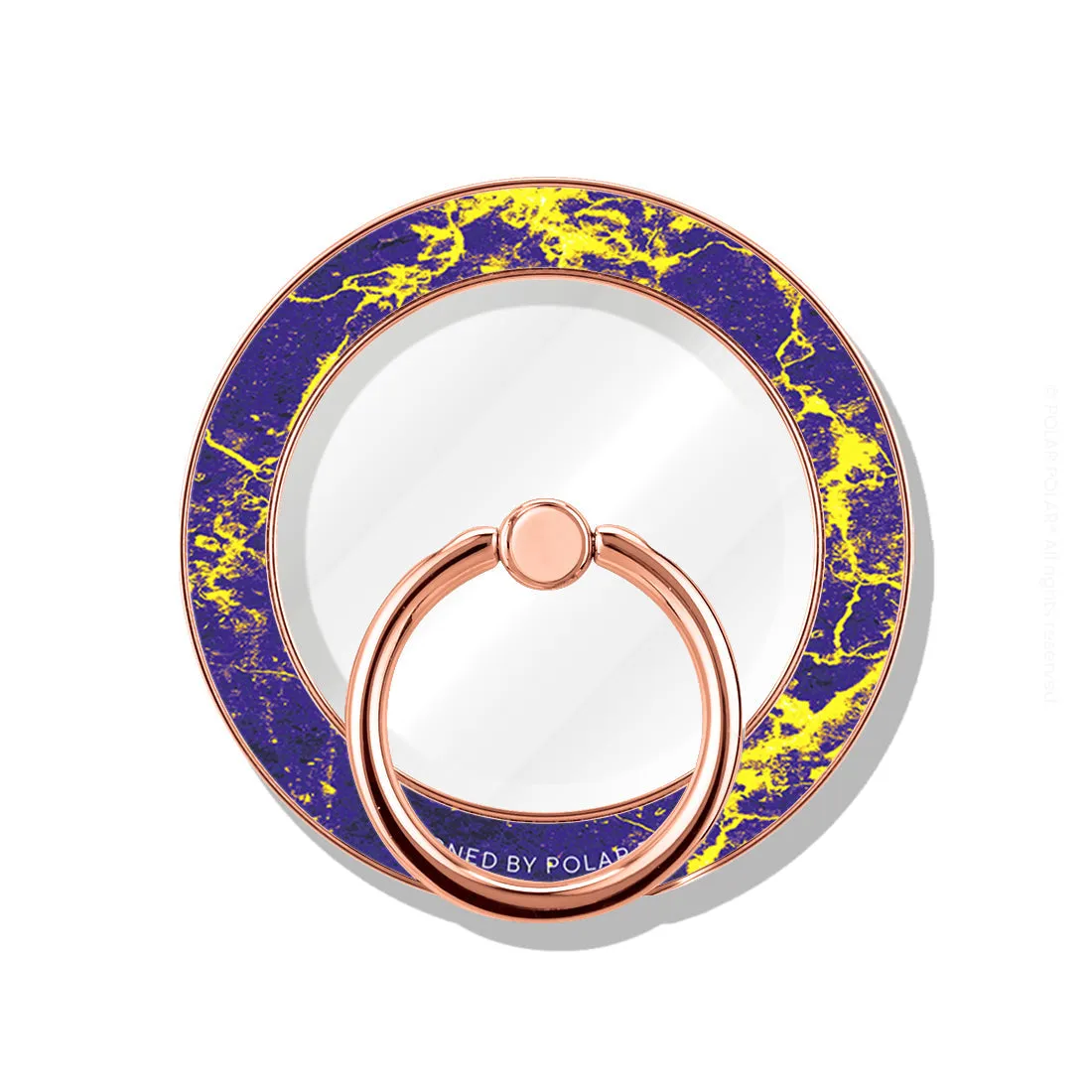Purple Night - Rose Gold MagSafe Phone Grip and Ring Holder Stand