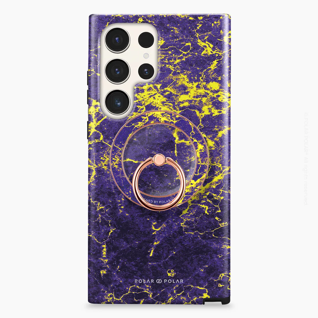 Purple Night - Rose Gold MagSafe Phone Grip and Ring Holder Stand