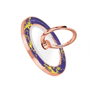 Purple Night - Rose Gold MagSafe Phone Grip and Ring Holder Stand