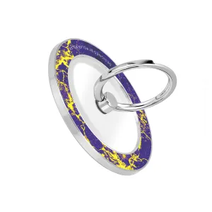 Purple Night - Silver MagSafe Phone Grip and Ring Holder Stand