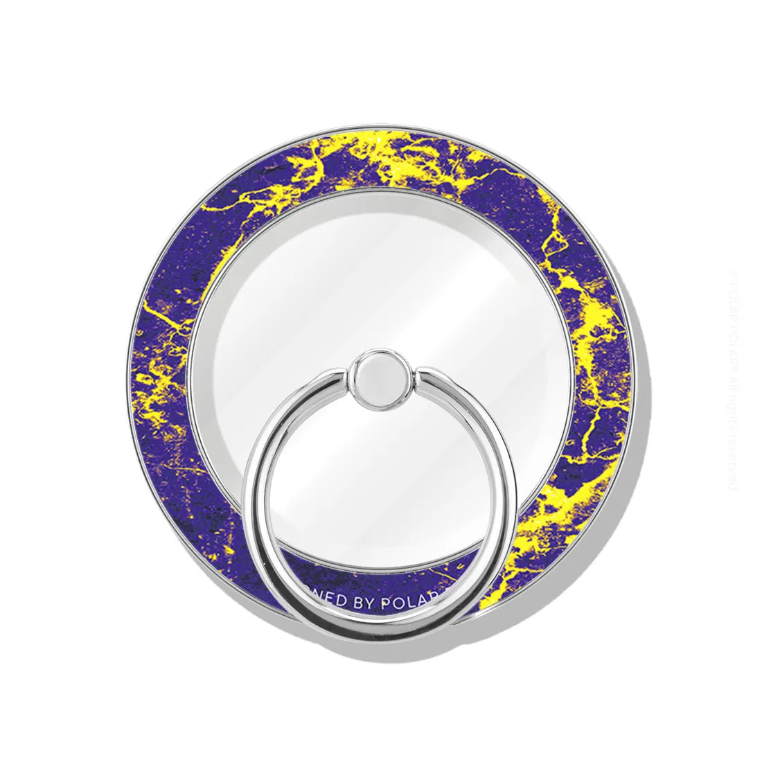 Purple Night - Silver MagSafe Phone Grip and Ring Holder Stand