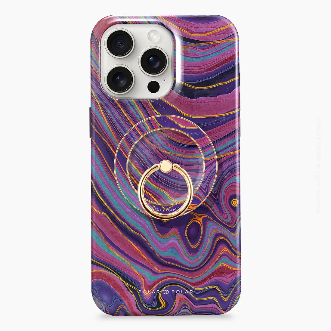 Rhythm in the Desert - Golden MagSafe Phone Grip and Ring Holder Stand
