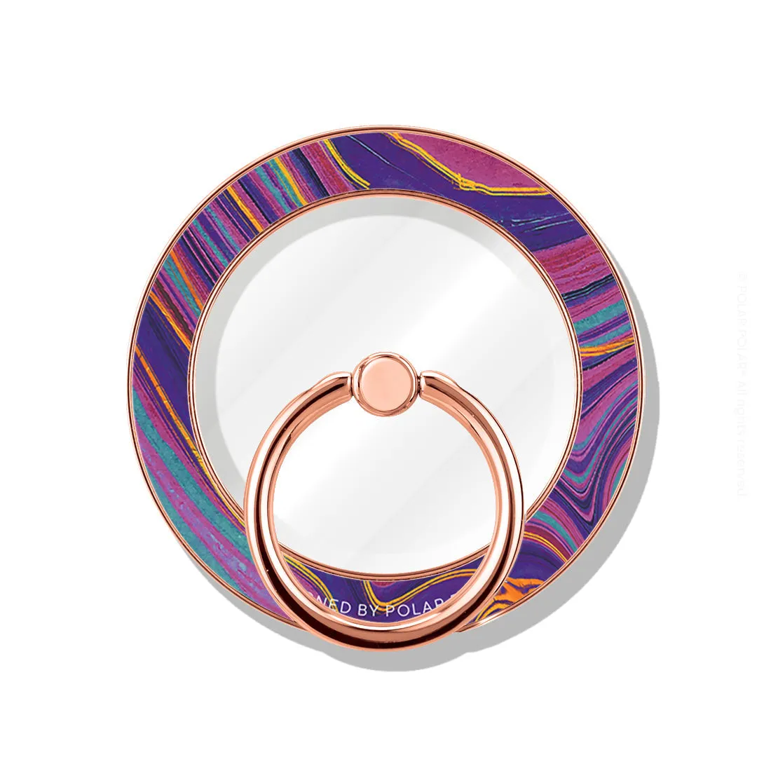 Rhythm in the Desert - Rose Gold MagSafe Phone Grip and Ring Holder Stand