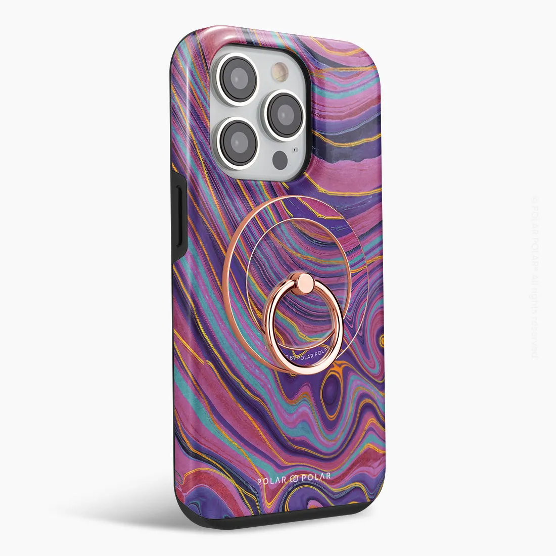 Rhythm in the Desert - Rose Gold MagSafe Phone Grip and Ring Holder Stand