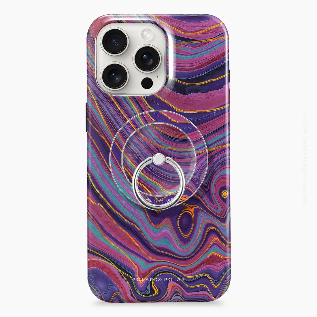 Rhythm in the Desert - Silver MagSafe Phone Grip and Ring Holder Stand