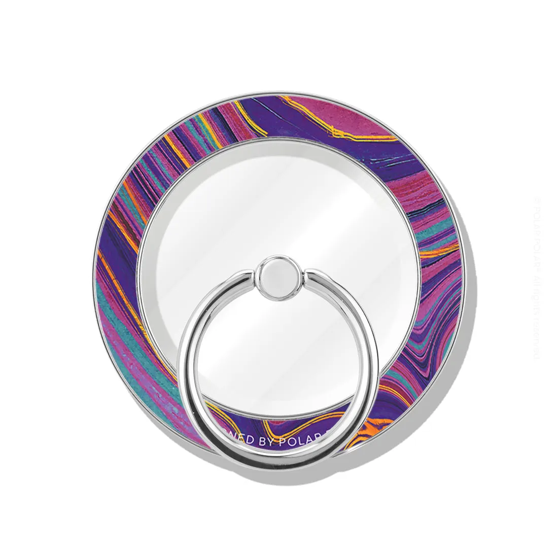 Rhythm in the Desert - Silver MagSafe Phone Grip and Ring Holder Stand