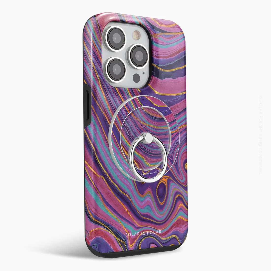 Rhythm in the Desert - Silver MagSafe Phone Grip and Ring Holder Stand