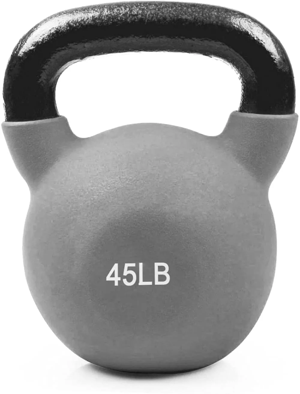 RitFit Neoprene Coated Solid Cast Iron Kettlebell 20 25 30 35 40 45 50 LB, Great for Full Body Workout, Cross-Training, Weight Loss & Strength Training