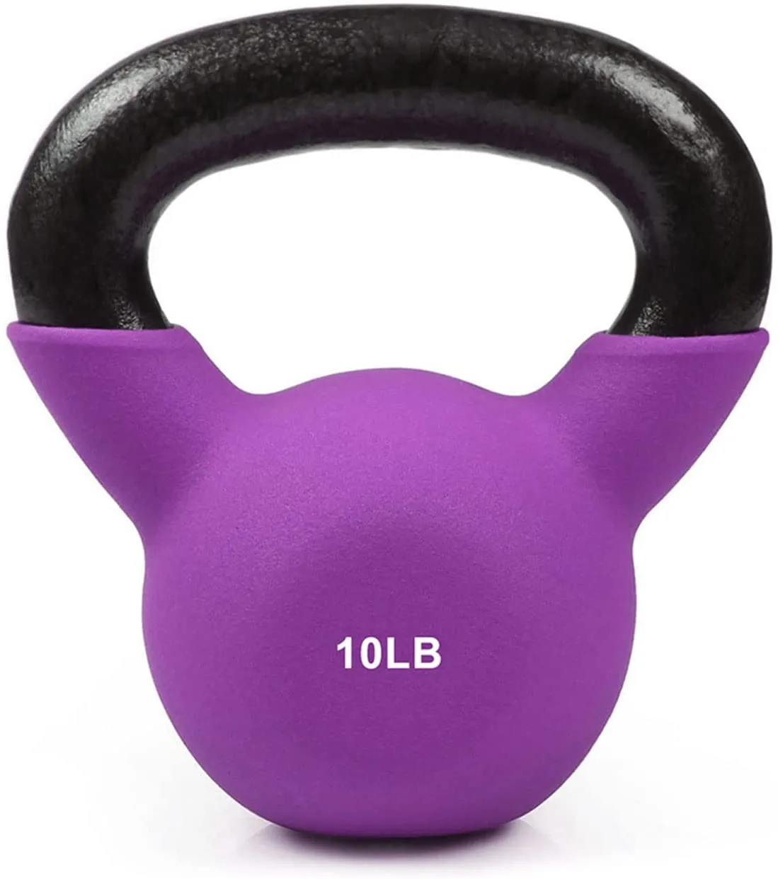 RitFit Neoprene Coated Solid Cast Iron Kettlebell 20 25 30 35 40 45 50 LB, Great for Full Body Workout, Cross-Training, Weight Loss & Strength Training