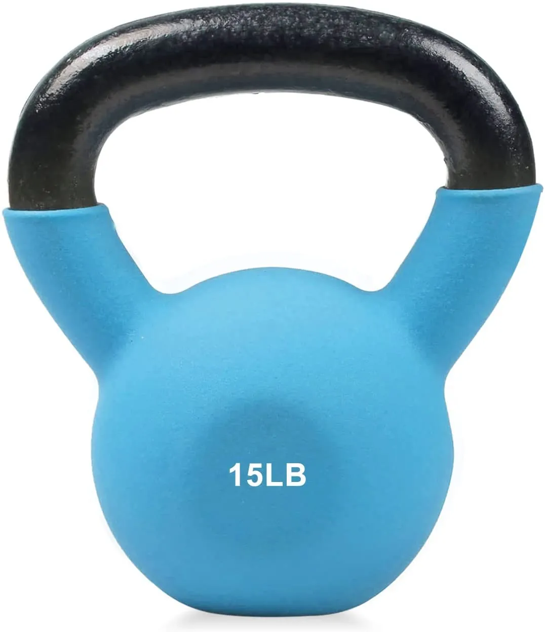 RitFit Neoprene Coated Solid Cast Iron Kettlebell 20 25 30 35 40 45 50 LB, Great for Full Body Workout, Cross-Training, Weight Loss & Strength Training