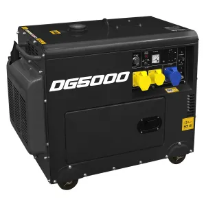 Sealey Diesel Generator - 4-Stroke Engine 5000W 110/230V
