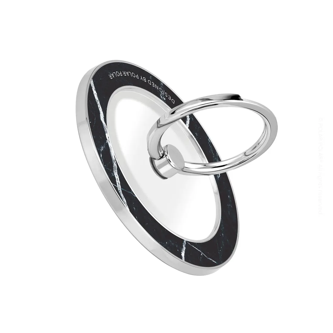 Secret Dark - Silver MagSafe Phone Grip and Ring Holder Stand