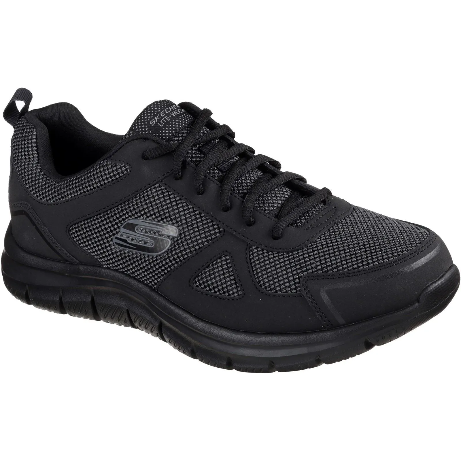 Skechers 52630 Track Bucolo Sport-Sneaker für Herren in weiter Passform - Schwarz