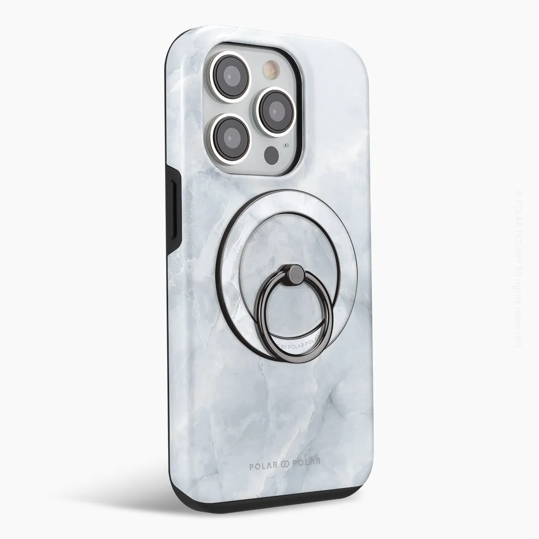 Snow Mountain - Black MagSafe Phone Grip and Ring Holder Stand