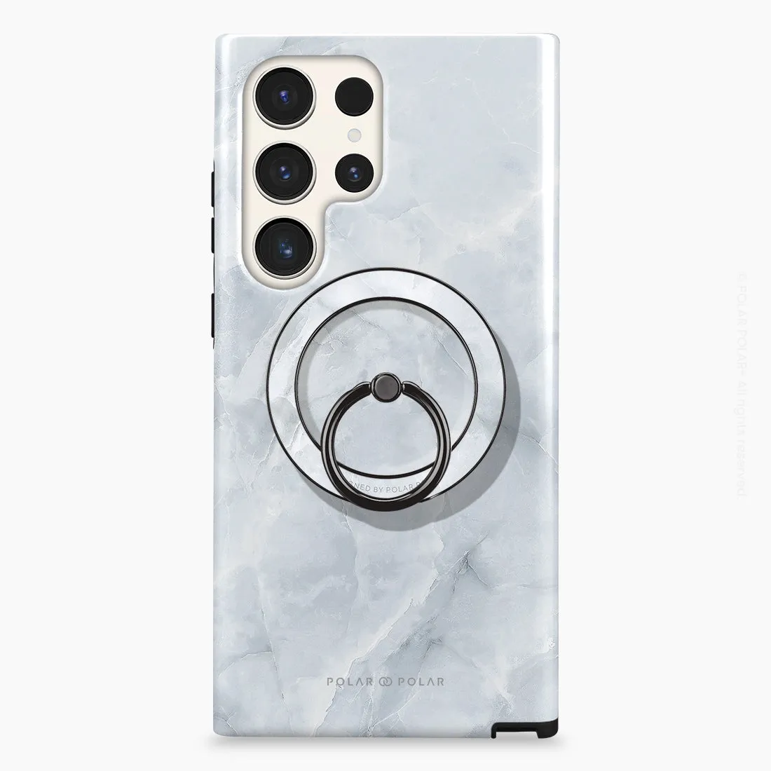 Snow Mountain - Black MagSafe Phone Grip and Ring Holder Stand