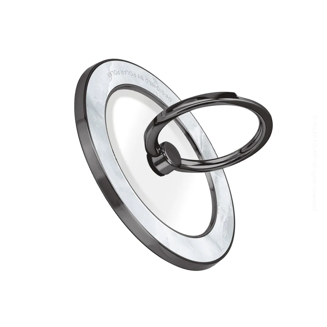 Snow Mountain - Black MagSafe Phone Grip and Ring Holder Stand