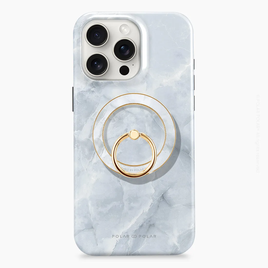 Snow Mountain - Golden MagSafe Phone Grip and Ring Holder Stand
