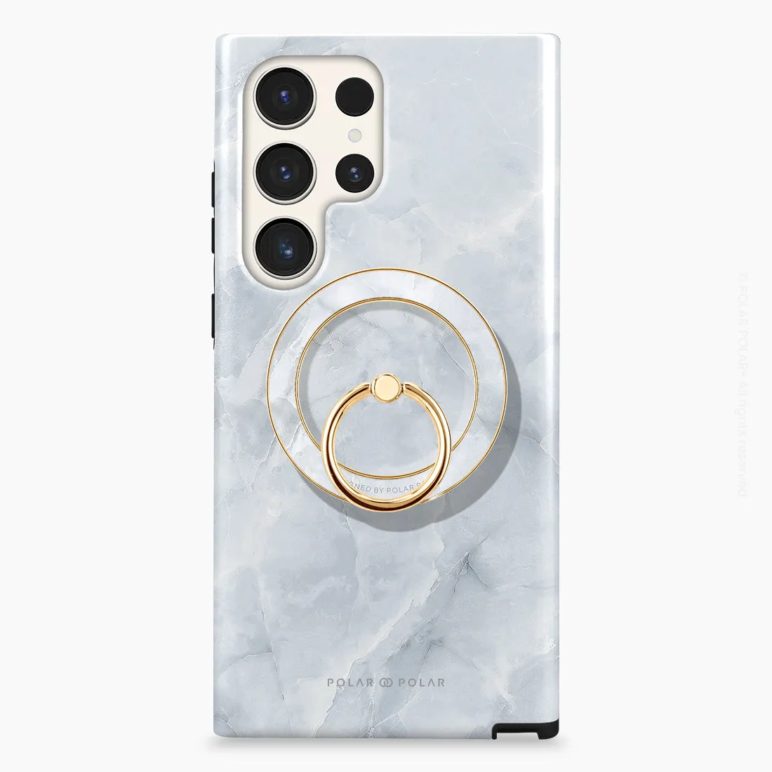 Snow Mountain - Golden MagSafe Phone Grip and Ring Holder Stand