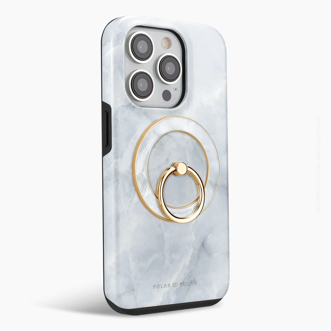 Snow Mountain - Golden MagSafe Phone Grip and Ring Holder Stand
